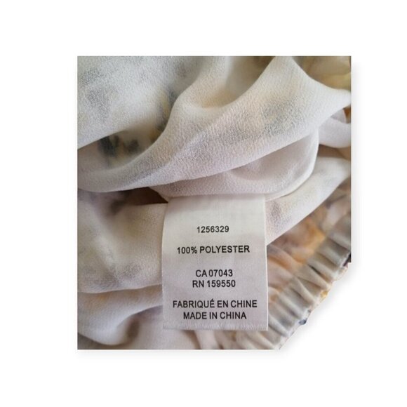 Joie NWT Floral Off-Shoulder Yellow Blouse Size Small - Picture 9 of 9